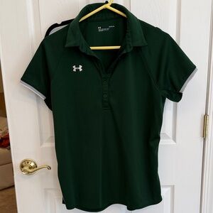 Under Armour women’s Dark Green golf polo